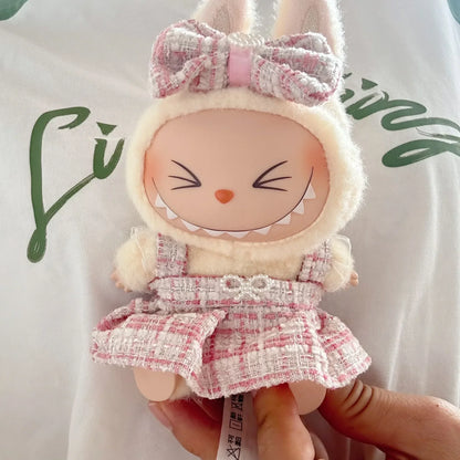 17cm Mini Plush Doll Clothes — Kpop EXO Labubu Idol Outfit Accessories Gift