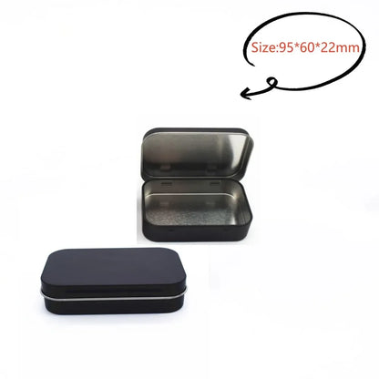 Square Silver Tin Storage Boxes – Small Metal Box for Jewelry, Keys, Coins & Wedding Candy