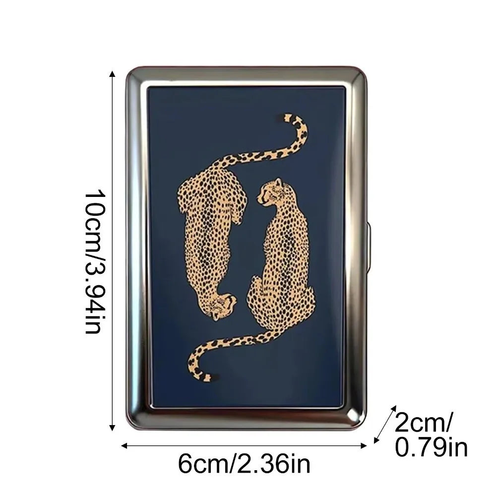 Vintage Metal Card Case - Easy Snap Multi-Function Card Holder with Versatile Compact Design