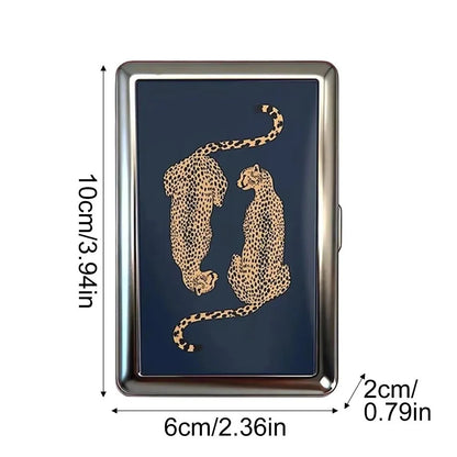 Vintage Metal Card Case - Easy Snap Multi-Function Card Holder with Versatile Compact Design