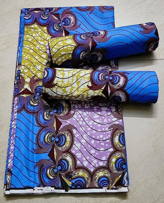 African Ankara Wax Print Fabric - 100% Cotton Batik Patchwork Sewing Material for Dresses & Crafts