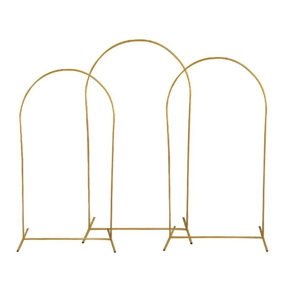 Gold Party Decor Arch Stand - 4FT to 7.2FT Balloon Frame & Backdrop Bracket for Weddings and Events