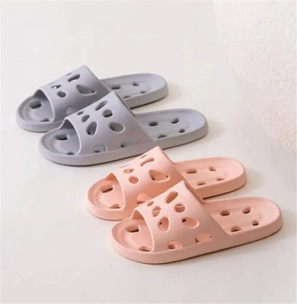 Summer EVA Leaky Slippers - Non-Slip Bathroom Beach Sandals for Men Women Indoor Outdoor