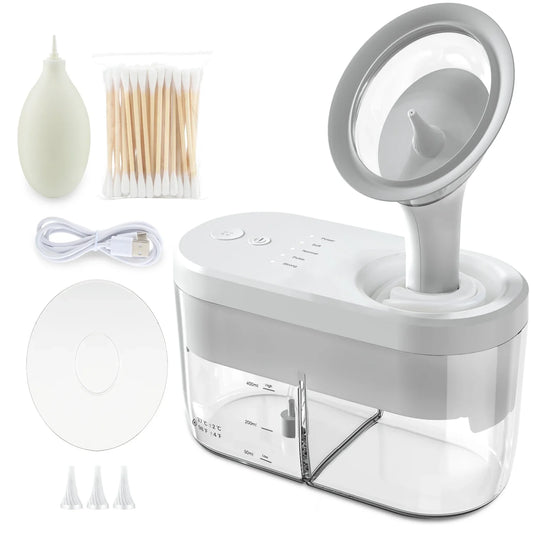 Electric Ear Wax Removal Irrigation System – Safe Ear Cleaner & Ear Washing Kit for Deep Ear Cleaning & Wax Removal Tool