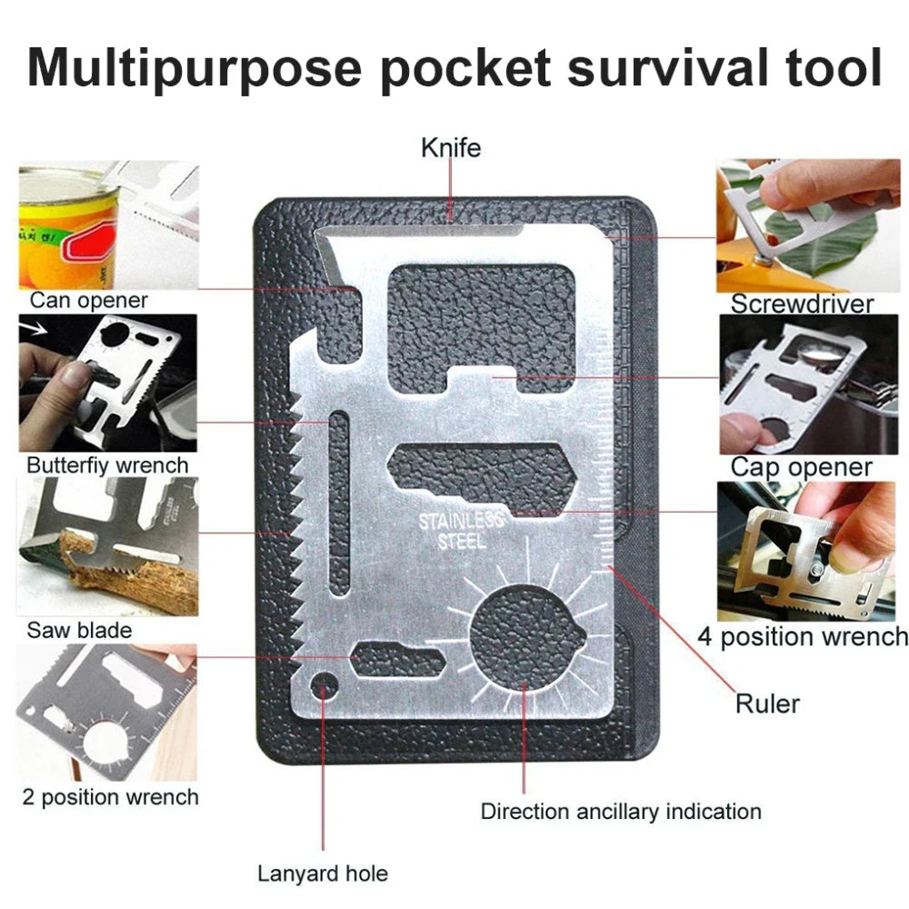Emergency Trauma Survival Kit - Outdoor Camping First Aid Bag with SOS Wilderness Gear and Emergency Tools