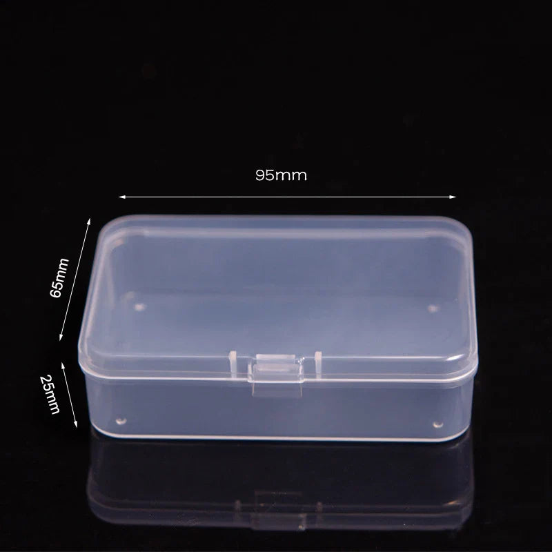 Multifunctional Acrylic Card Storage Box – 12x10.5cm Display Case with 2 Compartments, Holds 400 Postcards or Photos