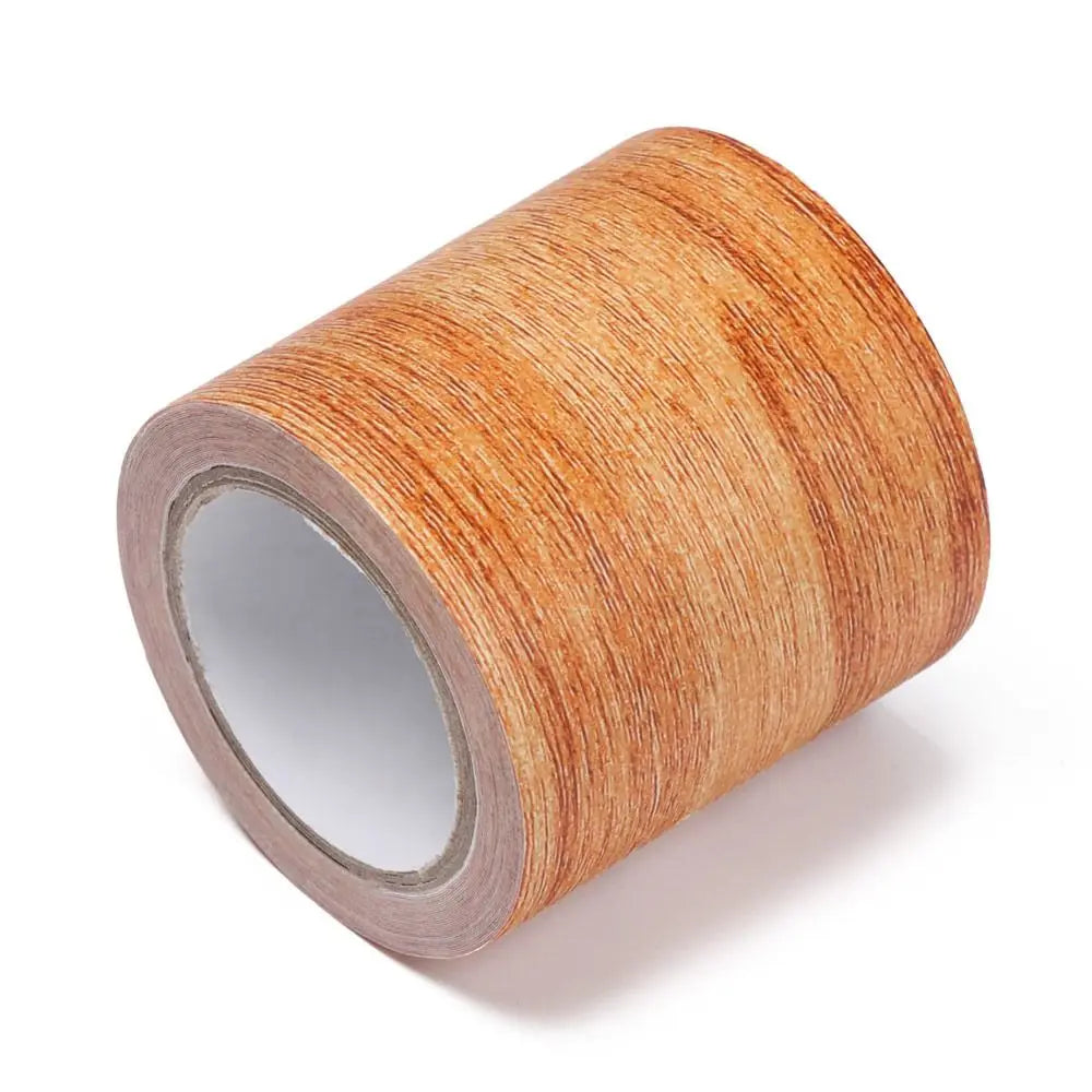 Wood Grain Skirting Repair Tape - 5M Self-Adhesive Furniture Renovation Wall & Floor Trim Sticker