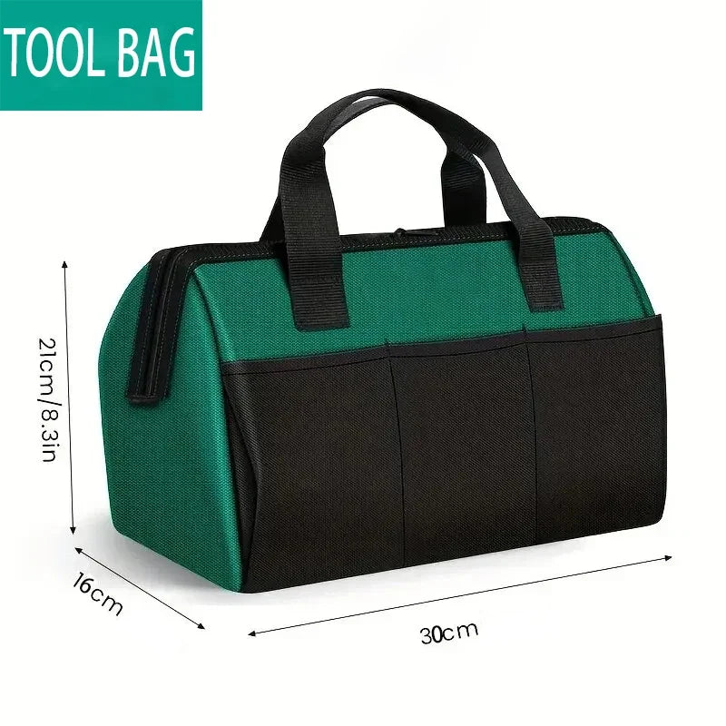 23-Inch Large Tool Bag - Heavy-Duty 1680D Oxford Waterproof Electrician Storage Organizer