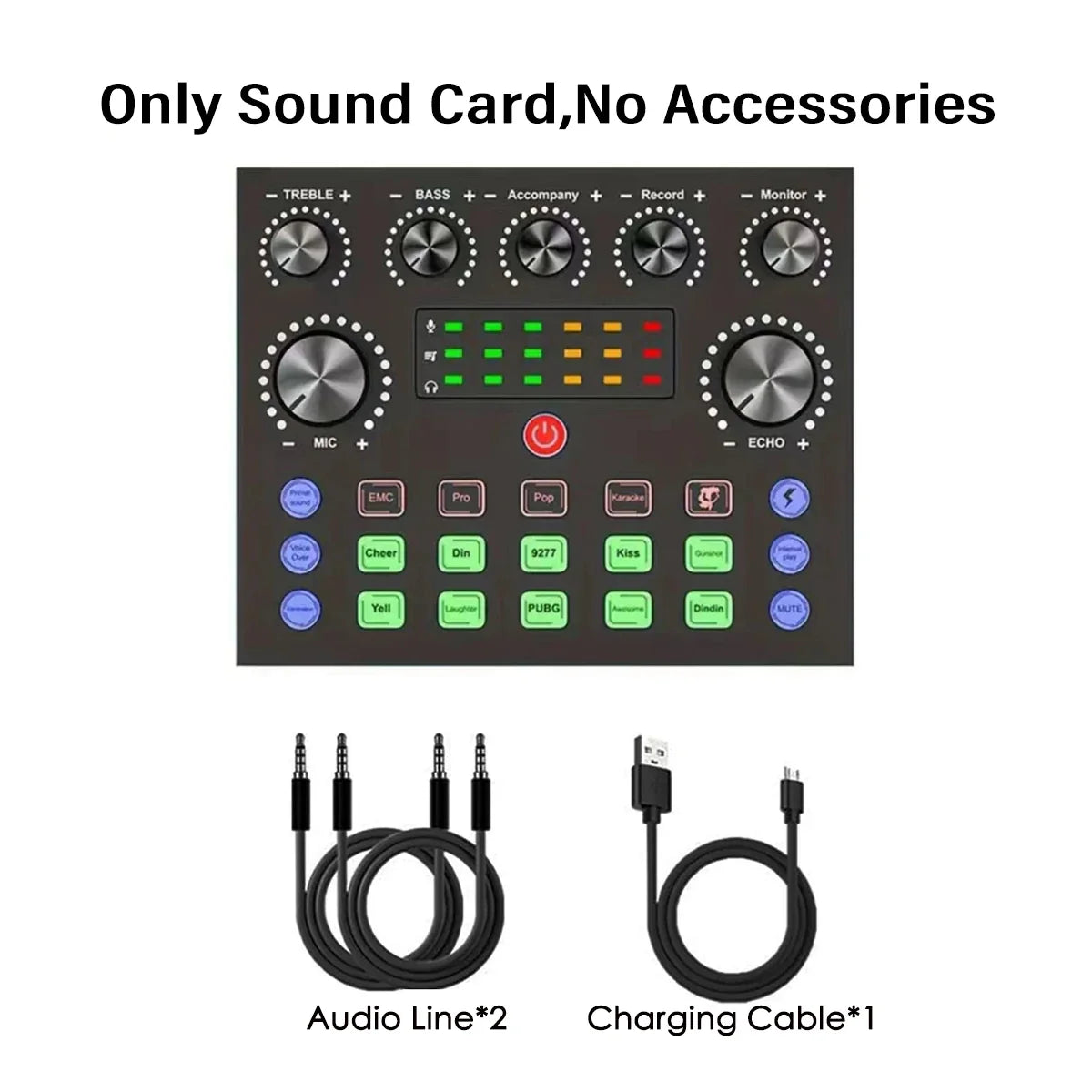 V8S Live Sound Card Bundle - Professional Microphone Recording Equipment for Podcast, DJ, Music & Live Streaming