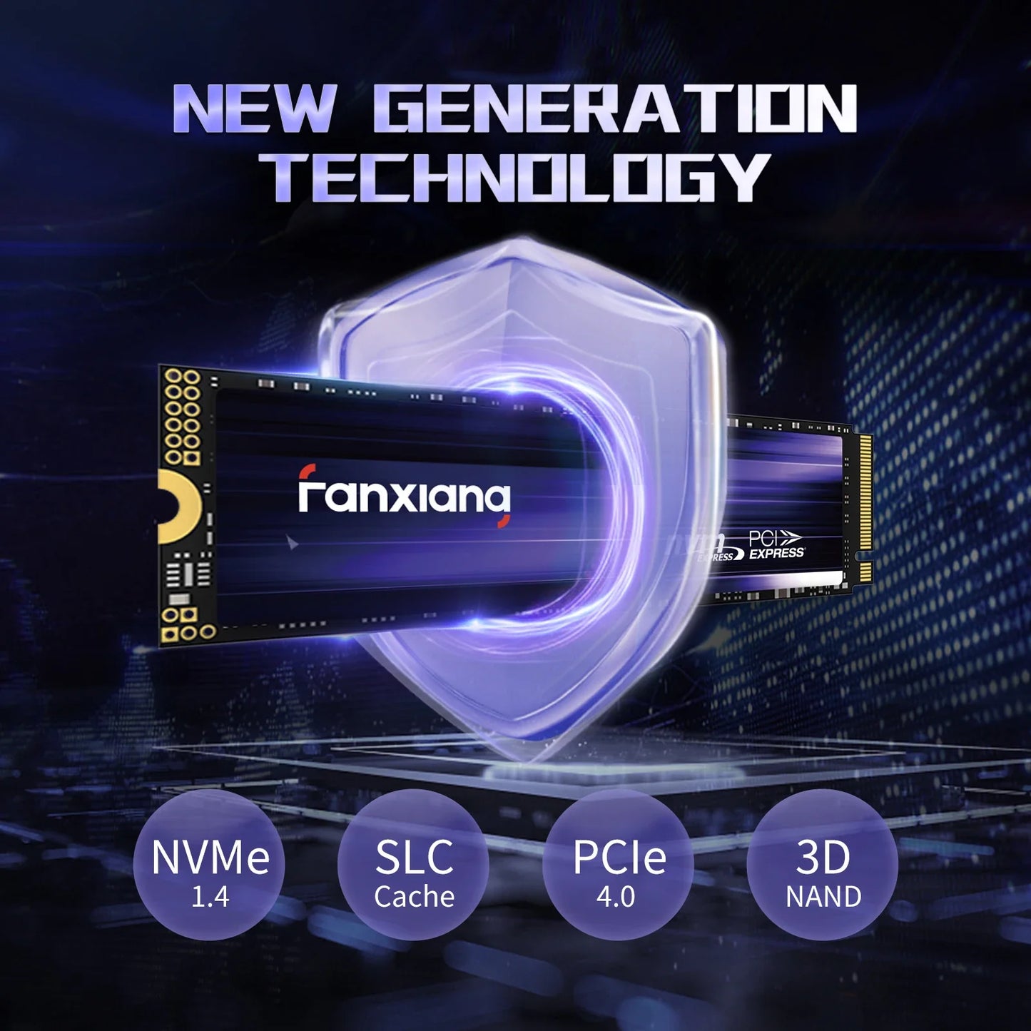 Fanxiang S500Pro/S880 M.2 SSD – 3500MB/s & 7300MB/s PCIe 3.0/4.0 NVMe Internal Solid State Drive (512GB, 1TB, 2TB, 4TB) for Laptop & PC