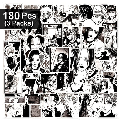 Anime NANA Waterproof Sticker Pack - 30, 60 or 180 Cool Graffiti PVC Decals for Phones, Laptops & DIY Decor