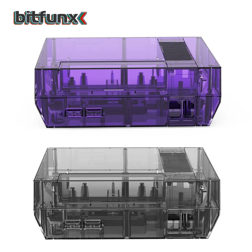 Bitfunx Transparent Replacement Housing Shell for NES - Protective Case for Nintendo Entertainment System Console
