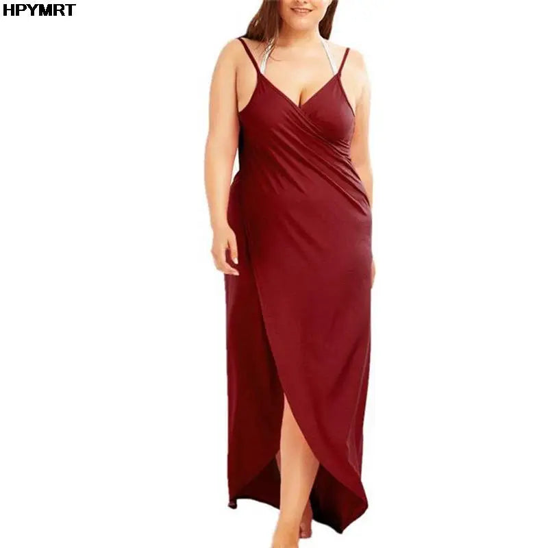Women's Halter Summer Dress - Sleeveless Cross Back Beach Dress Solid Color Plus Size up to 5XL