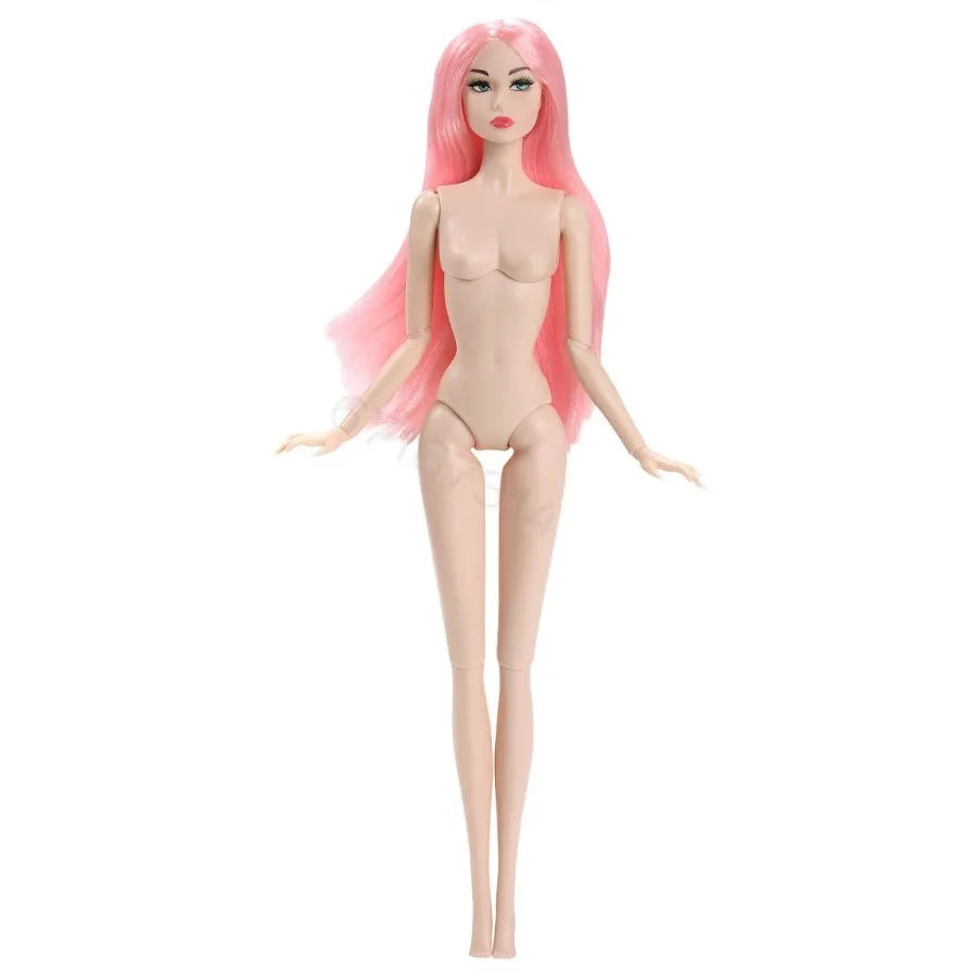 32cm 1/6 BJD Supermodel Doll – European & American Fashion DIY PVC Nude Doll Girl with Makeup