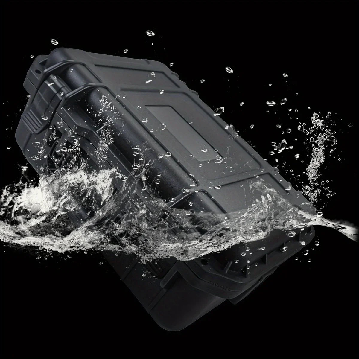 Waterproof Hard Tool Carry Case - Protective Storage Box with Pre-Cut Sponge Organizer for Equipment