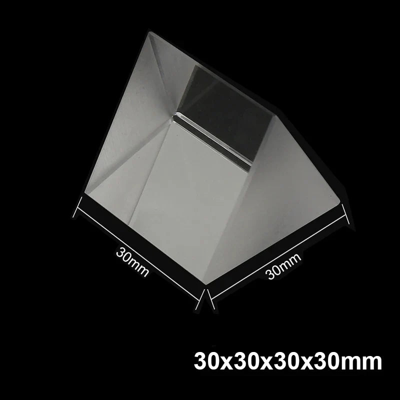 Optical Triangular Prism - Physics Light Spectrum Refractor Teaching Tool for Kids Science Education & Learning Gift
