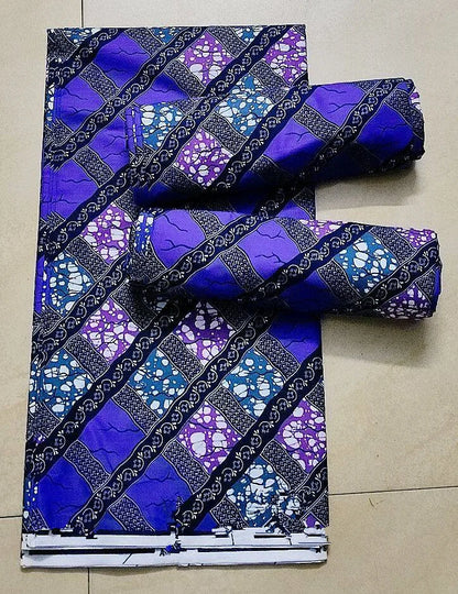 African Ankara Wax Print Fabric - 100% Cotton Batik Patchwork Sewing Material for Dresses & Crafts