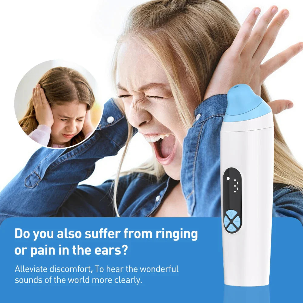 Ear Pressure Relief Device – Eustachian Tube Unblocker with 3-Speed Adjustment for Tinnitus, Ear Blockage, and Dizziness Relief