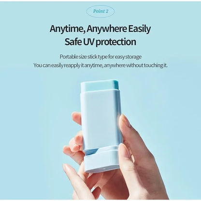 Original Sunscreen Stick – Refreshing Moisturizing, Natural Concealer, UV Protection, Brightens Skin, Easy to Carry