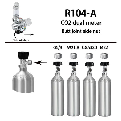 2024 DIY Aquarium CO2 Regulator – Electromagnetic Valve, Bubble Counter & Pressure Reducing System for Fish Tank