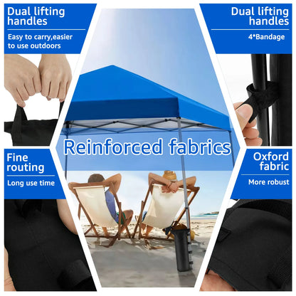 4Pcs Canopy Weight Bags - Oxford Cloth Reusable Sandbags with Handles for Tents & Canopies