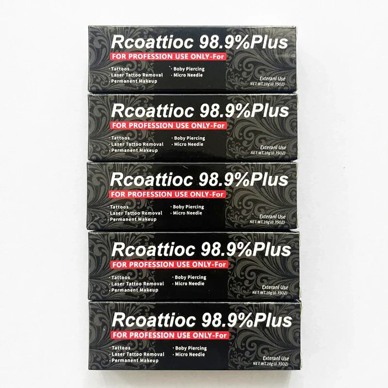 98.9% Tattoo Cream – Pre-Surgery Semi-Permanent Makeup for Eyebrow, Lips, & Liner, 10g, Available in 2/5/10/20/30PCS