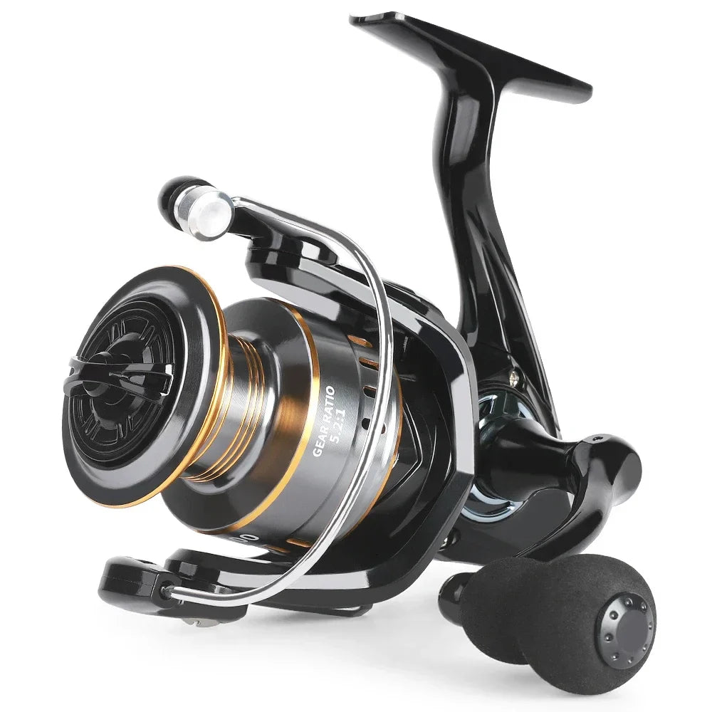 Professional Spinning Fishing Reel - Ultra Light 1000-7000 Series with 5.2:1 Gear Ratio, CNC Metal Spool & 26LB Max Drag