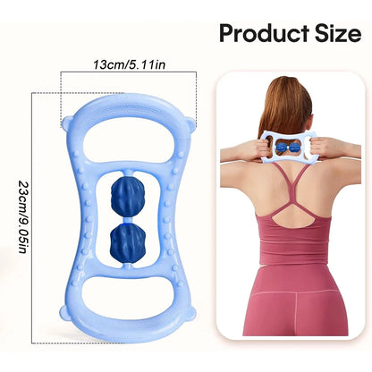 9-Wheel Fascia Muscle Roller – Cellulite Massage Tool for Relieving Muscle Soreness & Reducing Thigh, Calf, and Arm Cellulite