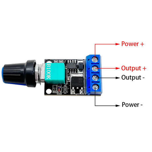 5V/12V 10A PWM Voltage Regulator — DC Motor Speed Controller & Stepless LED Dimmer Power Governor