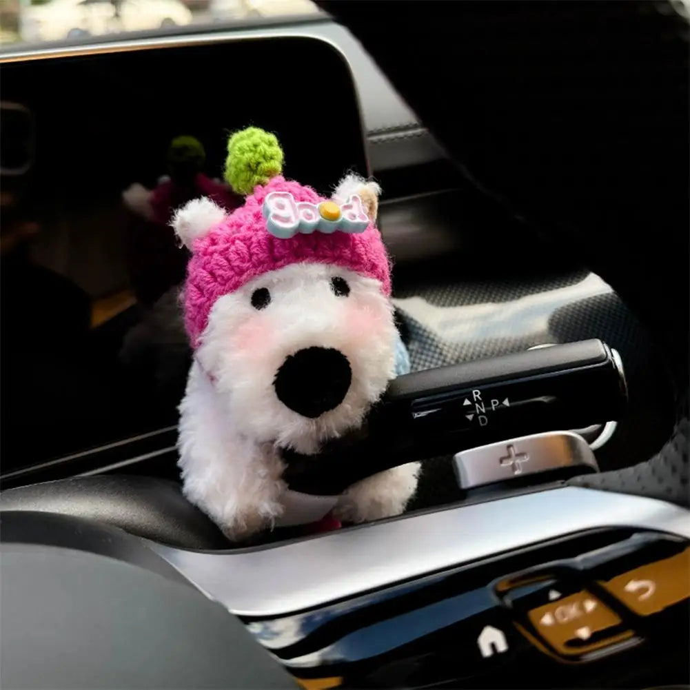 Cute Car Gear Shift Doll - Fun Dashboard, Rearview Mirror & Auto Decor Ornament