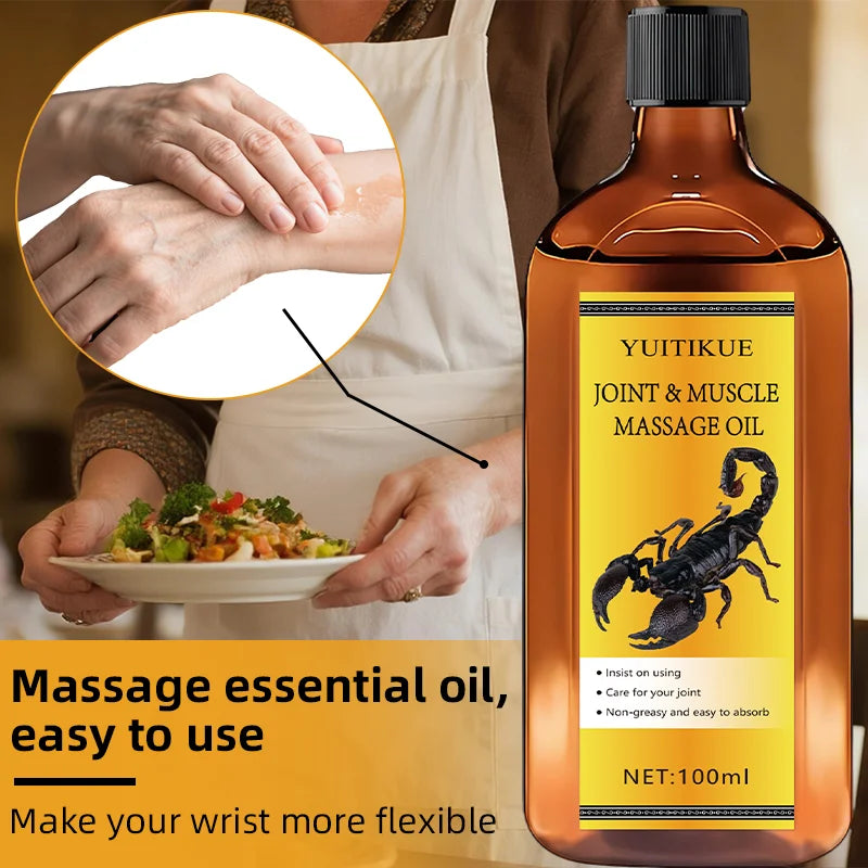 100ml Joint Massage Oil - Firming, Moisturizing & Natural Plant Oil Body Care for Massage & Spa