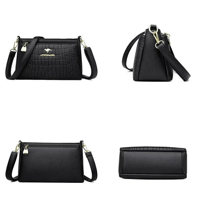 Luxury Women’s Leather Handbag – Large Capacity Shoulder & Crossbody Designer Bag
