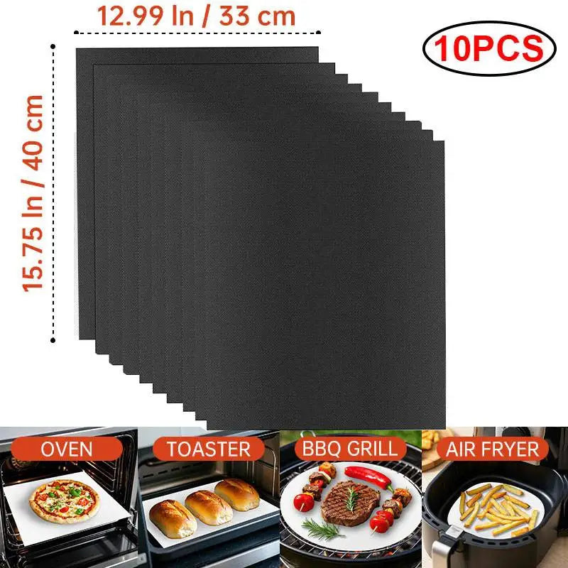 Multifunctional Grill Mat - Reusable High-Temperature Resistant Baking & Microwave Oven Liner for Easy Cooking