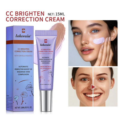 CC Red Correction Cream Primer – Moisturizing Waterproof Base with Centella Asiatica for Concealer & Foundation Prep