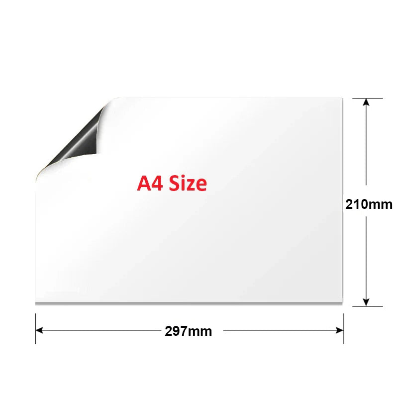 A5 Magnetic Whiteboard for Fridge - Dry Wipe Memo Board with Marker, Perfect for Messages, Reminders, and Kids' Gifts