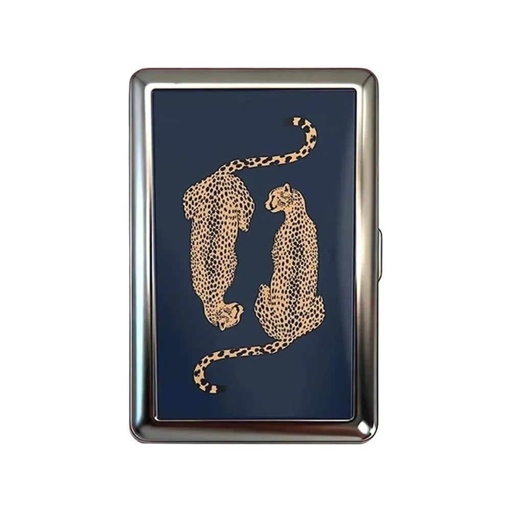 Vintage Metal Card Case - Easy Snap Multi-Function Card Holder with Versatile Compact Design