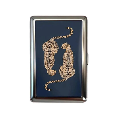 Vintage Metal Card Case - Easy Snap Multi-Function Card Holder with Versatile Compact Design