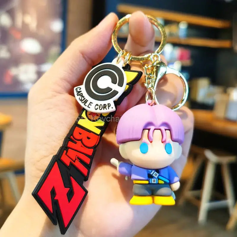 Dragon Ball Z Keychain – Super Saiyan Goku, Bulma, Broly, Piccolo & Majin Buu Car Pendant Toy Gift for Kids