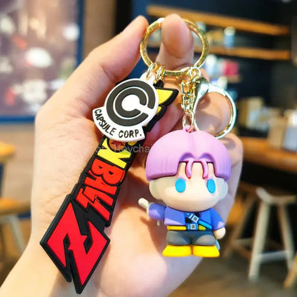 Dragon Ball Z Keychain – Super Saiyan Goku, Bulma, Broly, Piccolo & Majin Buu Car Pendant Toy Gift for Kids