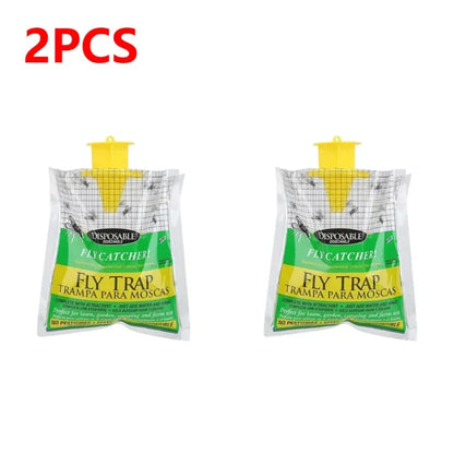 Hanging Fly Catcher Bags – Non-Toxic, Water-Soluble Disposable Fly Traps for Home & Garden