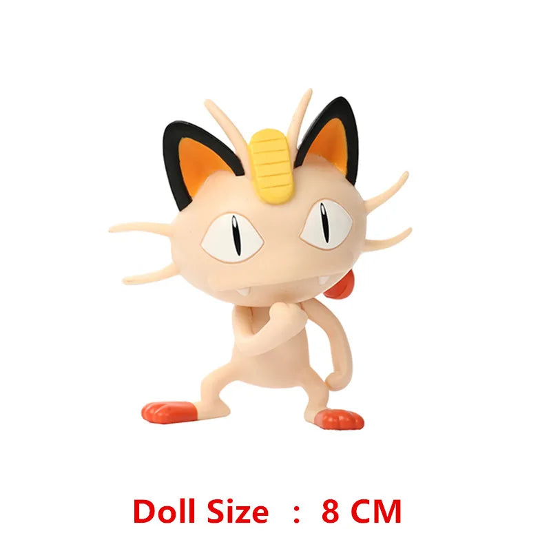 Pokemon 4-13cm Anime Figures – Pikachu, Mewtwo, Charmander, Blastoise Action Model Toy Gifts
