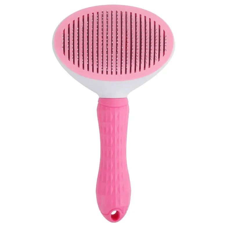 Pet Cat & Dog Hair Brush – Stainless Steel Grooming Comb for Long Hair Pets, Dog Cleaning & Care Accessories