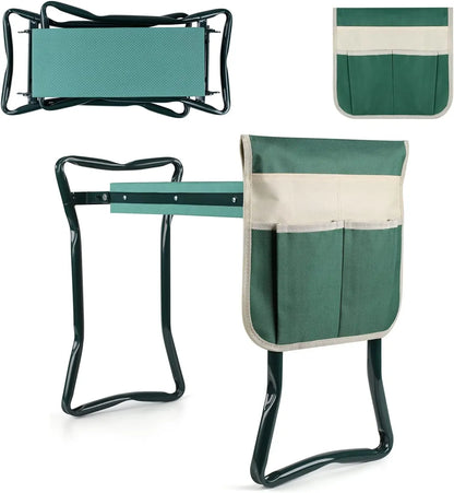Upgraded Folding Garden Kneeler & Seat – Portable Garden Bench with EVA Foam Kneeling Pad for Outdoor Use