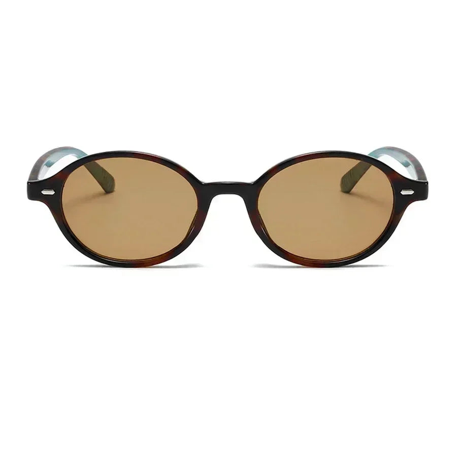 Retro Oval Rivet Sunglasses for Women & Men – UV400 Vintage Fashion Eyewear