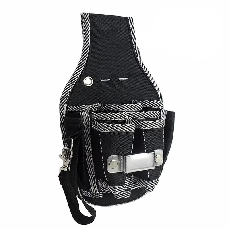 HOMEFISH Tool Bag - Waist-Hung Drill Holster with Multifunctional Pockets for Electrician & Repair Work