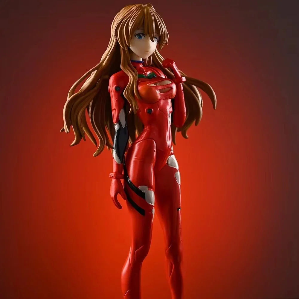 18cm NEON GENESIS EVANGELION Ayanami Rei & Asuka Action Figures – PVC Anime Model Figurines for Collection