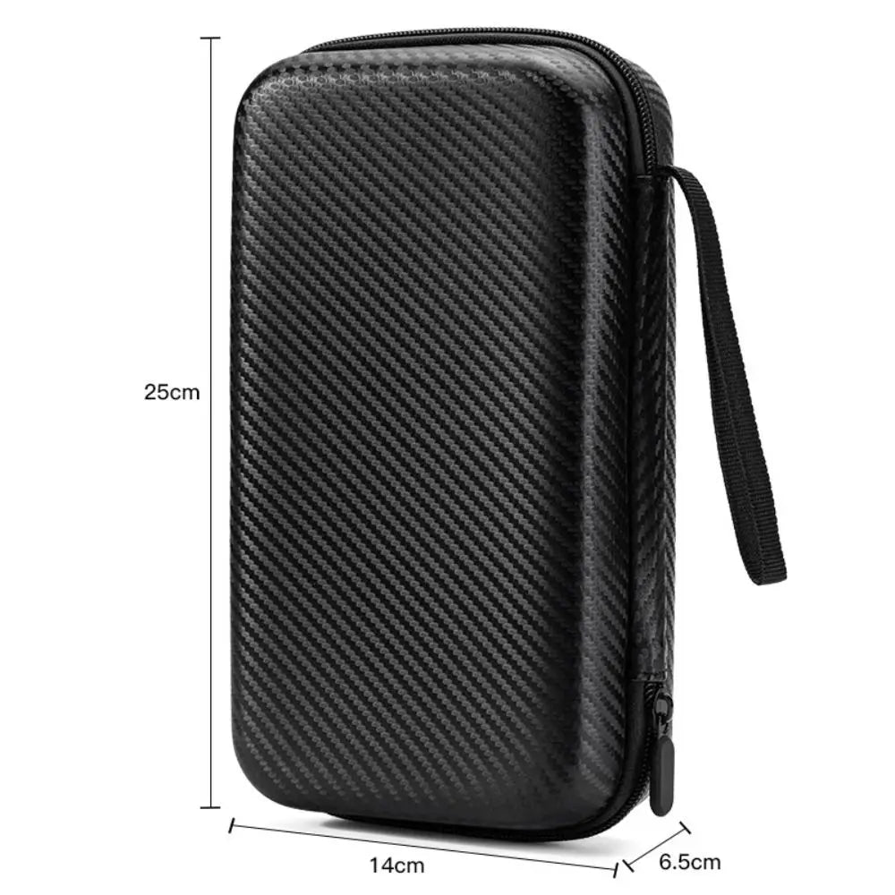 Portable EVA Storage Case - Protective Zipper Pouch for Phone Charger Shaver Hard Drive Data Cable Headphone Accessories