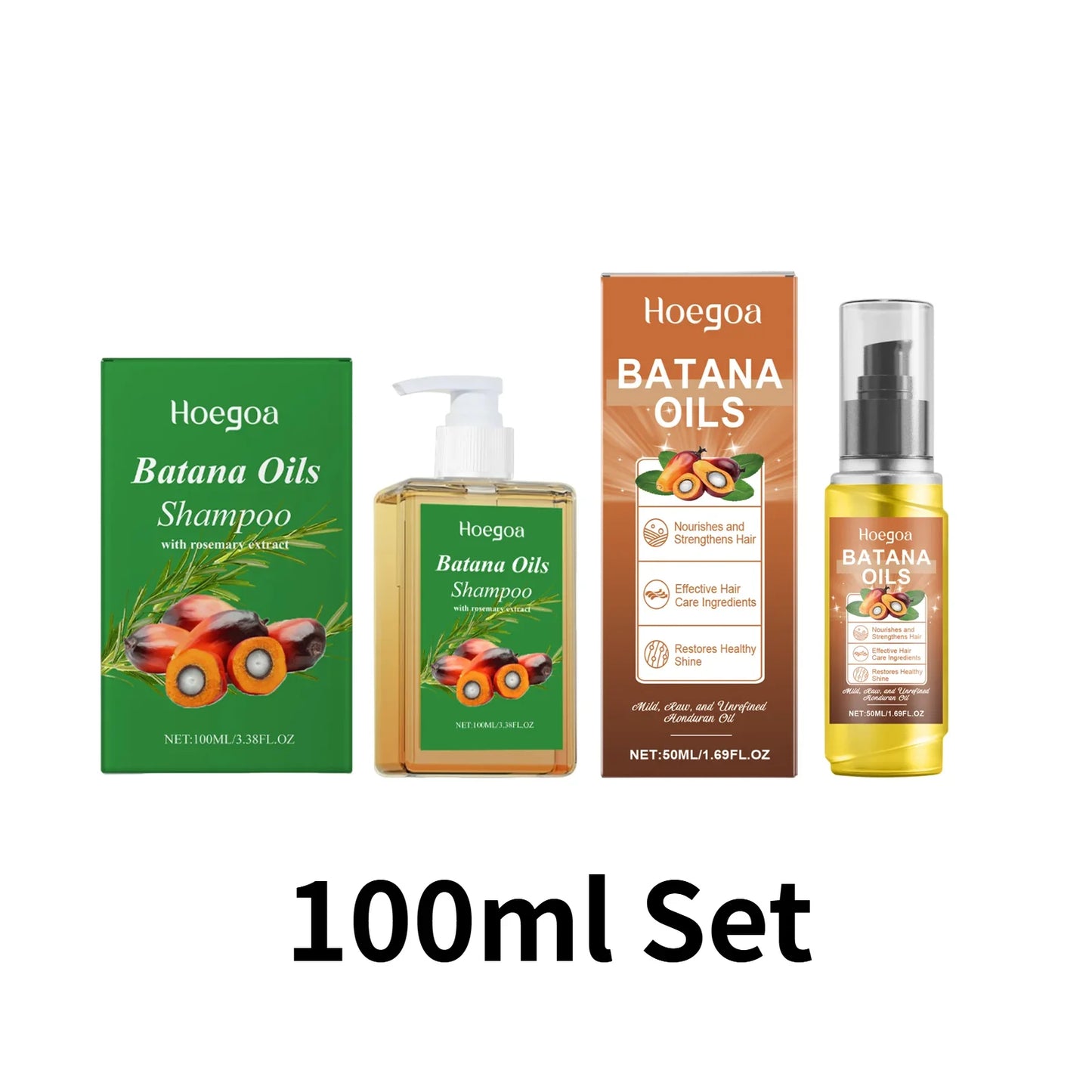 Organic Batana Oil Shampoo - Nourishing Rosemary Extract Formula for Scalp Care, Hair Repair & All Hair Types