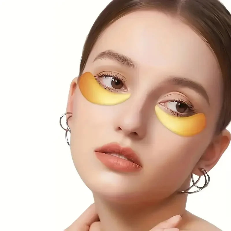 24K Gold Collagen Eye Mask Patches – Anti Dark Circles, Puffiness & Wrinkles Moisturizing Eye Care Treatment for Under Eyes Skin Repair