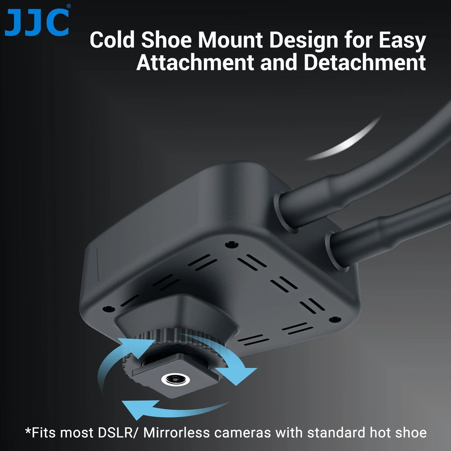 JJC LED Macro Arm Light - Adjustable 10-Level Brightness Photography Lighting for Canon Nikon Sony Olympus Fujifilm DSLR Cameras